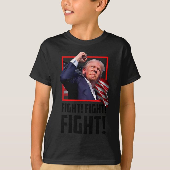 T-shirt Trump combat les combattants partisans américains (Devant)