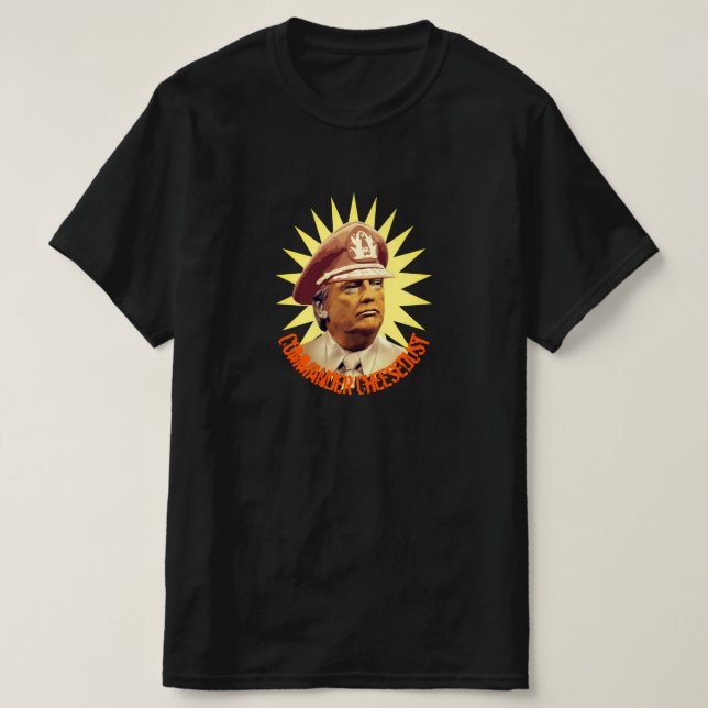 T-shirt Trump Commander au fromage (Design devant)