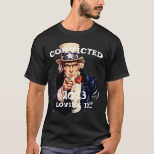 T-shirt Trump Condamné FW FV HG Oncle Sam Trumps