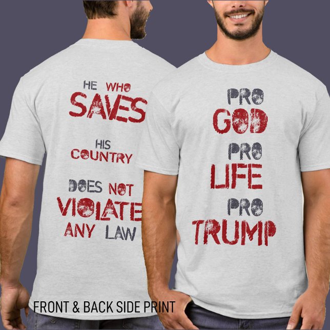 T-shirt Trump Cote Shirt | Slogan politique patriotique Te (Zazzle Pro Trump Quote Shirt Patriotic Political Slogan Tee T-Shirt)