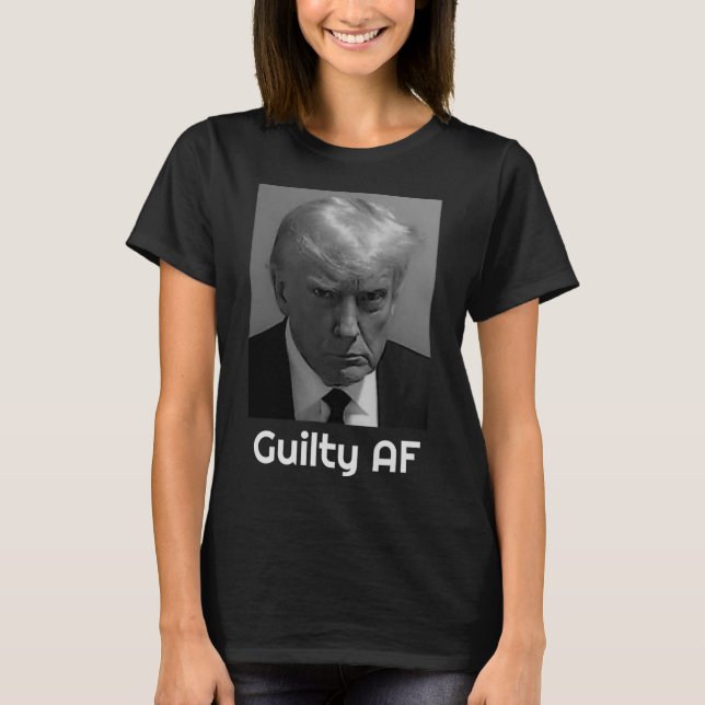 T-shirt Trump coupable Af  (Devant)