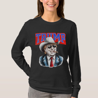 T-shirt Trump Cowboy - Graphique de déclaration politique