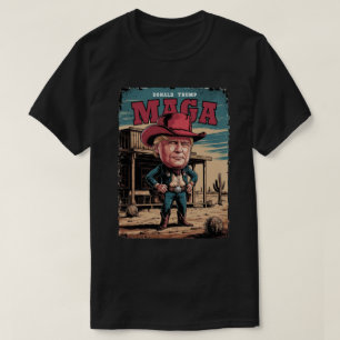 T-shirt Trump Cowboy Wild West