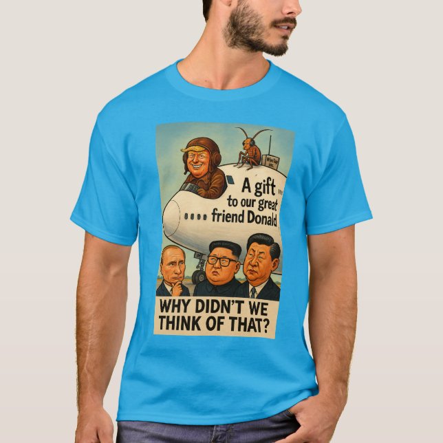 T-shirt Trump dans le cockpit de l'avion "doué" aux États- (Devant)