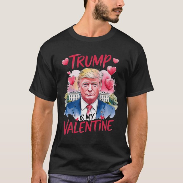 T-shirt Trump dans ma Saint Valentin drôle Saint Valentin  (Devant)