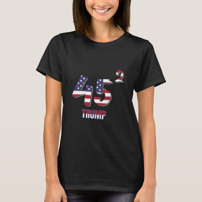 T-shirt TRUMP de 45 carrés (Devant)