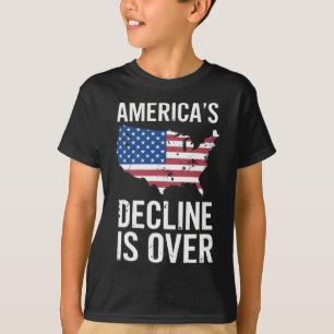T-shirt Trump déclare que le déclin de l'Amérique est term