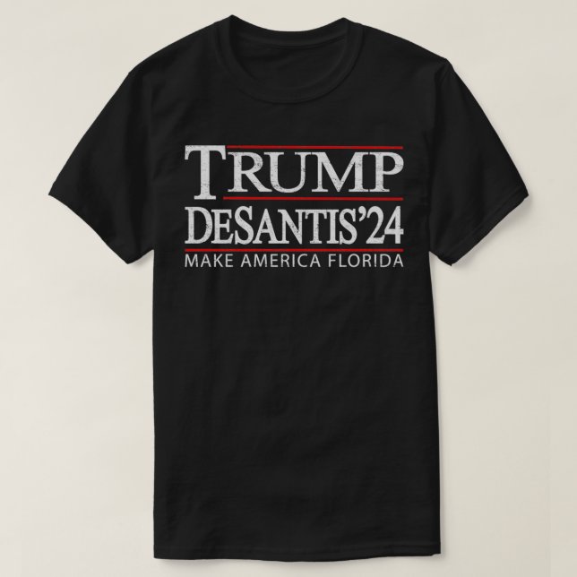 T-shirt Trump DeSantis 2024 (Design devant)