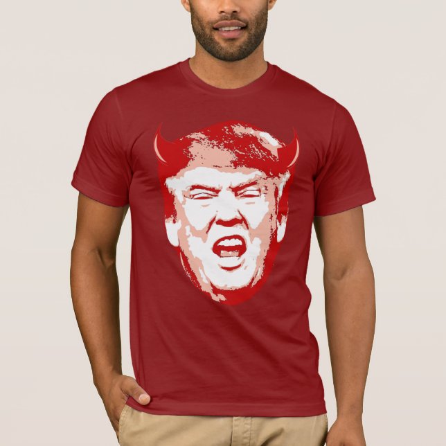 T-shirt Trump Diable Head - Anti-Trump - (Devant)