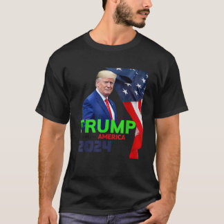 T-shirt Trump Dieu bénisse l'Amérique 2024 Trump 2024 pour