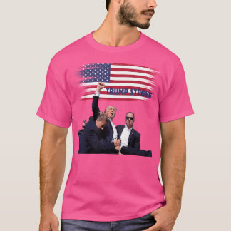 T-shirt Trump Doit Fermement Son Poing Dans L'Air