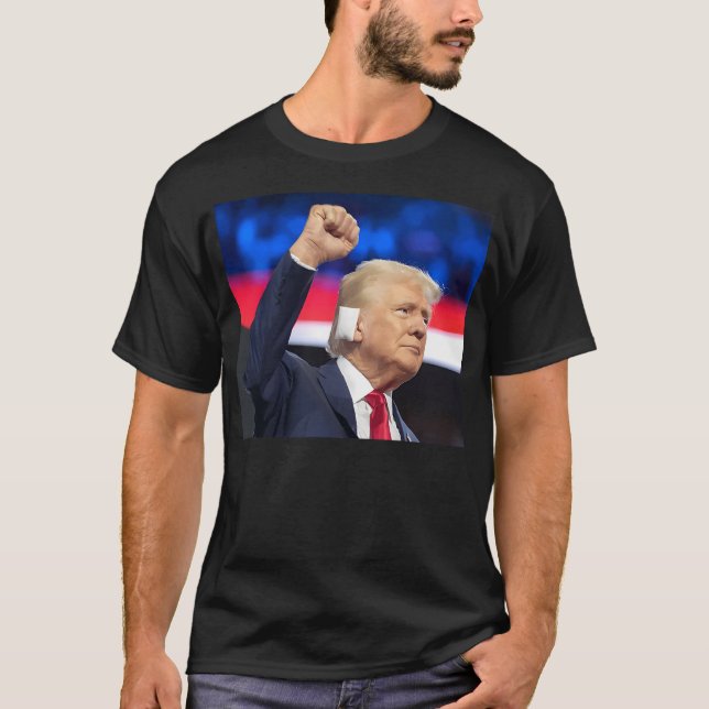 T-shirt Trump Ear Bandage (Devant)