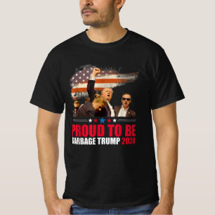T-shirt Trump Élection 2024 Fière D'Être Des Ordures Vote