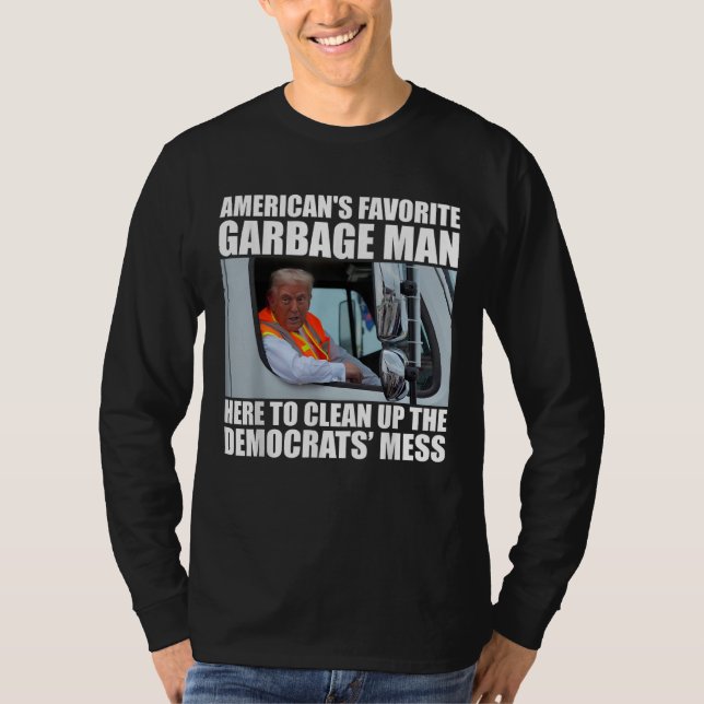 T-shirt Trump Élection 2024 Trump Garbage Man Vote Trump (Devant)
