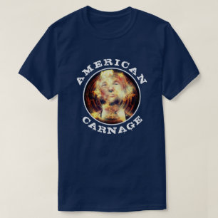 T-shirt Trump en feu "Carnage américain"