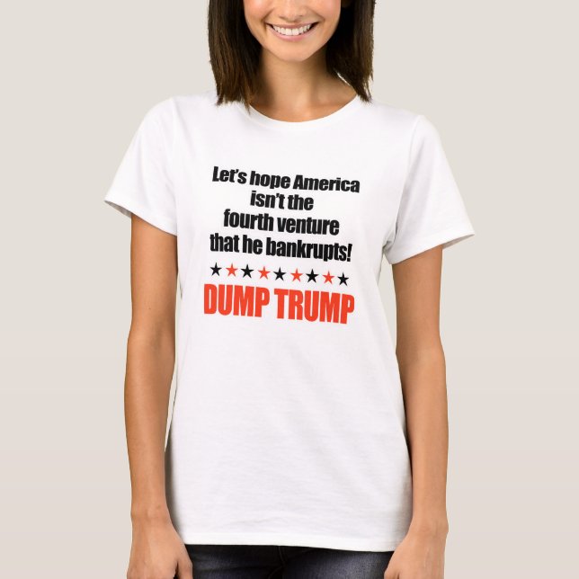 T-shirt Trump-Espérons qu'il ne fasse pas faillite aux Eta (Devant)