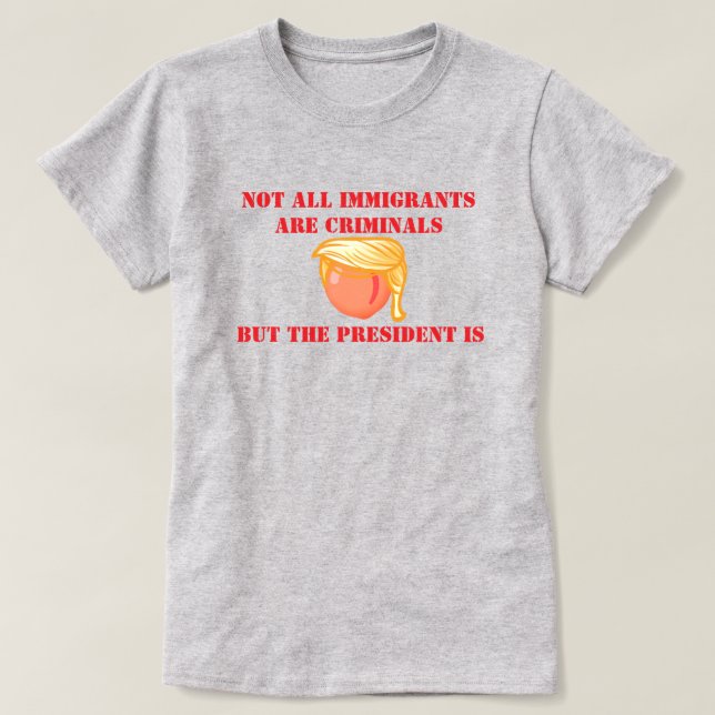 T-shirt Trump est criminel (Design devant)