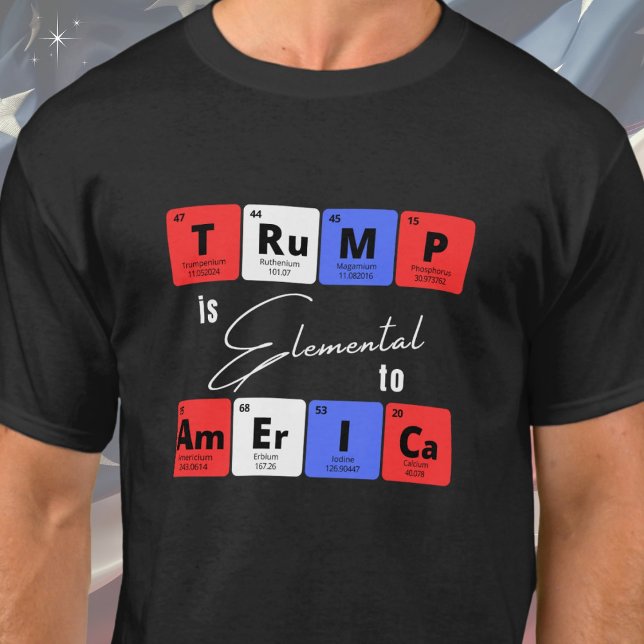 T-shirt Trump est élémentaire pour l'Amérique (Goes well on shirts, sweatshirts, hoodies etc. Available in kids, mens/womens. )
