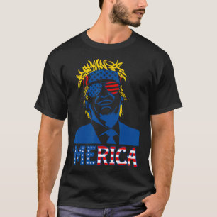 T-shirt Trump est heureux 4 juillet Trump Dons du drapeau