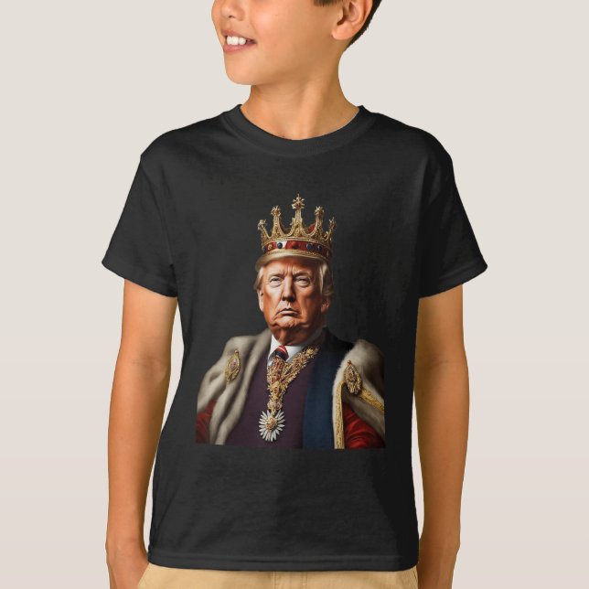 T-shirt Trump Est Le Roi Longtemps Vivant Le Roi Américain (Devant)