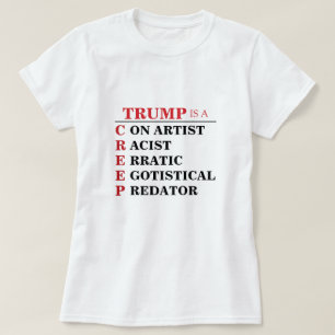 T-shirt Trump est un président crép prédateur cupide
