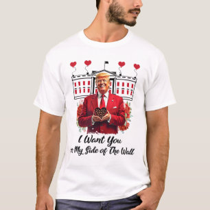 T-shirt Trump Et Fleurs De Chocolat, Je Vous Veux De Mon C