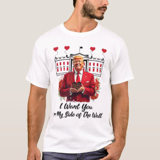 T-shirt Trump Et Fleurs De Chocolat, Je Vous Veux De Mon C