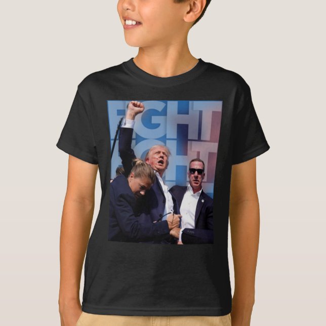 T-shirt Trump et l'Amérique dans la lutte contre Trump 4 (Devant)