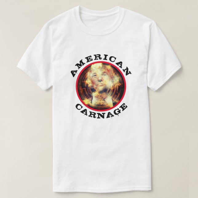 T-shirt Trump et le carnage américain (Design devant)