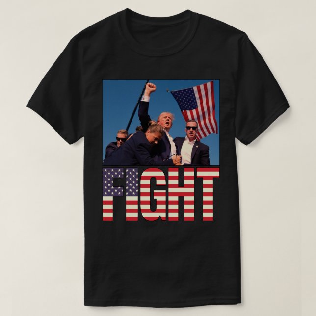 T-shirt Trump et le combat (Design devant)