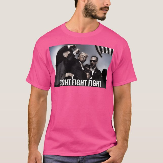 T-shirt Trump et le combat (Devant)