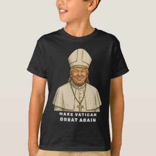 T-shirt Trump et le pape du Vatican Trump font du vatikan
