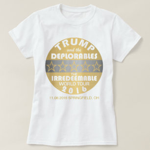 T-shirt Trump Et Les Déplorables Dates Du Tour Du Monde Dr