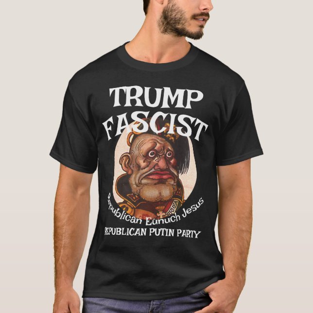 T-shirt Trump Fasciste ICE GESTAPO SS STORM TROOPER JÉSUS (Devant)