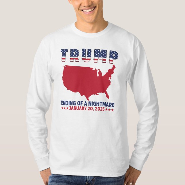 T-shirt Trump Fin d'un Cauchemar  (Devant)