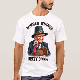 T-shirt Trump Gagnant Dîner Turquie Dîner Drôle Thanksgivi