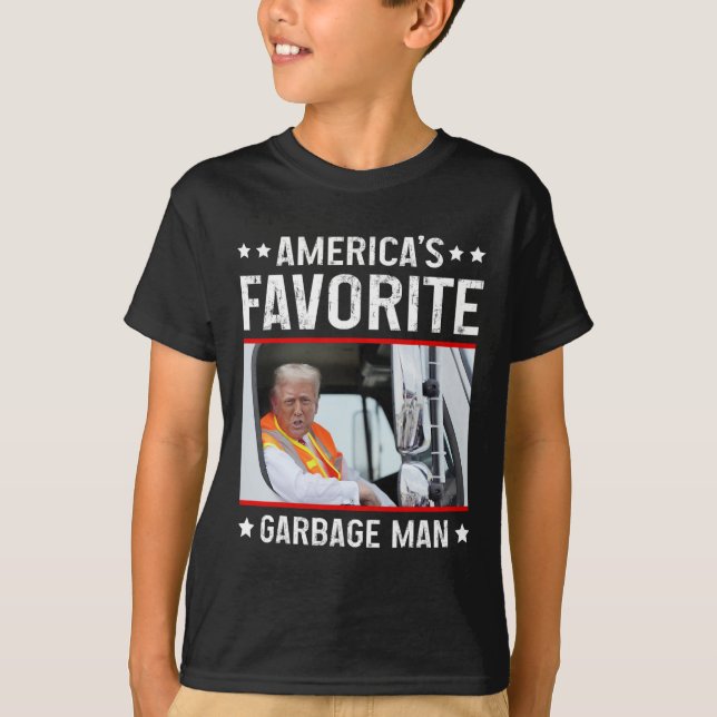 T-shirt Trump Garge Tru, l'homme favori de l'Amérique (Devant)
