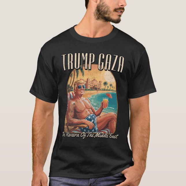 T-shirt Trump Gaza  (Devant)