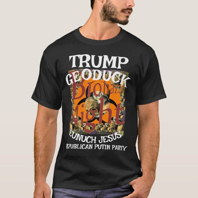 T-shirt Trump Geoduck Eunuch Jesus Parti républicain Pee (Devant)