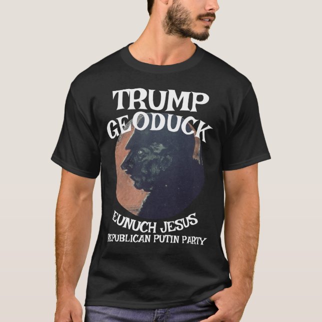 T-shirt Trump Geoduck Eunuch Jesus Parti républicain Pee (Devant)