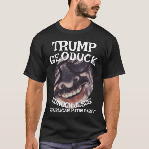 T-shirt Trump Geoduck Eunuque Jésus Républicain Fête d'uri