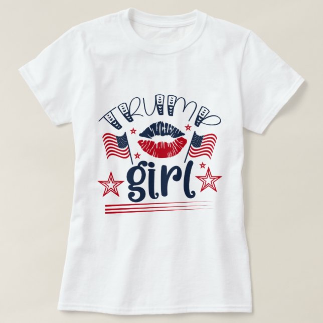 T-shirt Trump Girl Design (Design devant)