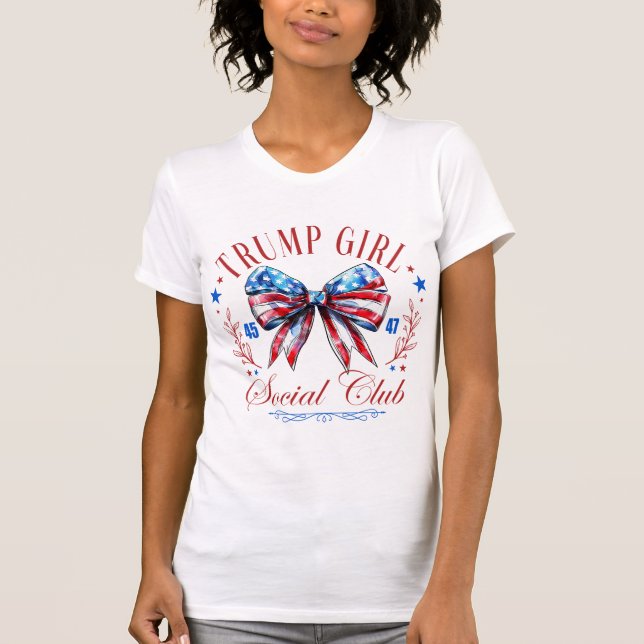 T-shirt Trump Girl Social Club (Devant)
