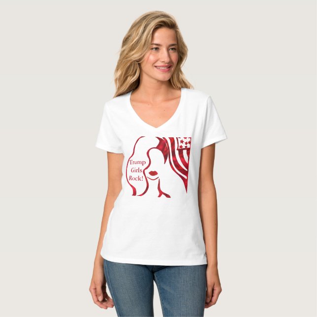 T-SHIRT TRUMP GIRLS ROCK ! (Devant entier)