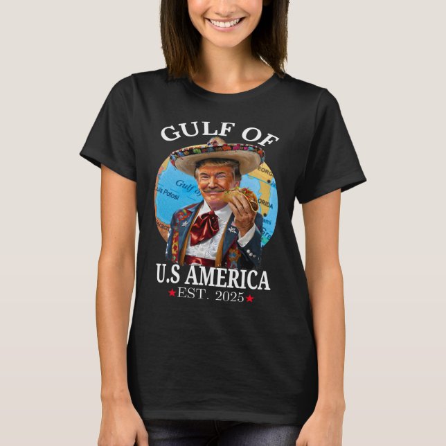 T-shirt Trump Golfe des États-Unis Amérique 2025 Trump Mer (Devant)