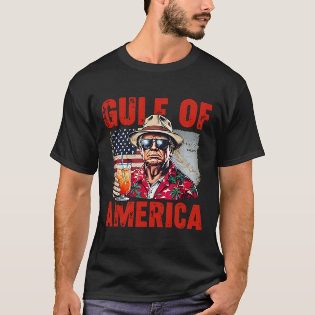 T-shirt Trump Golfe Des États-Unis Golfe Drôle Du Mexique  (Devant)