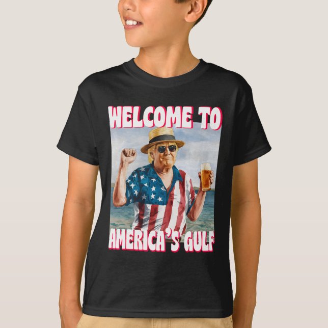 T-shirt Trump Golfe Des États-Unis Golfe Drôle Du Mexique  (Devant)