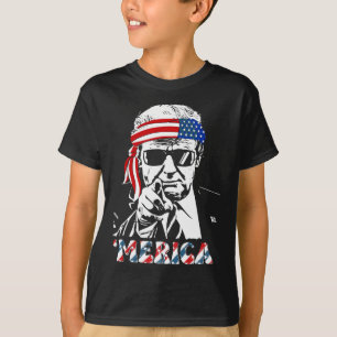 T-shirt Trump Happy 4 juillet Trump American Flag 1
