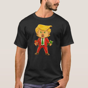 T-shirt Trump heureux drôle Trump Taureau Ours Mème Chibi