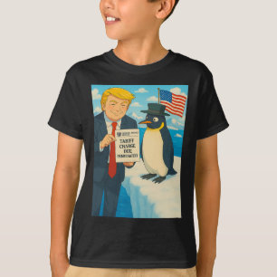 T-shirt Trump Imposant Des Droits De Douane Sur Le Penguin